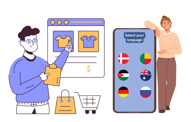 E-commerce Translation Side image