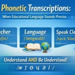 Phonetic Transcriptions-When Educational Language Sounds Precise