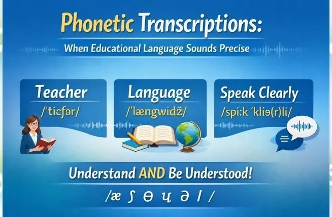 Phonetic Transcriptions-When Educational Language Sounds Precise