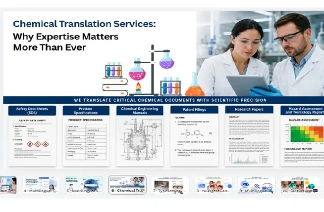 Chemical Translation Services- Why Expertise Matters