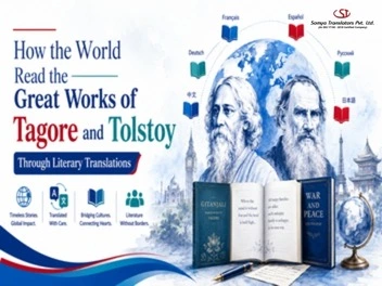 the Great Works of Tagore and Tolstoy Through Literary Translations