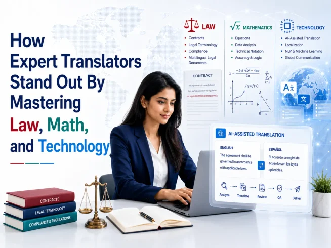 How Expert Translators Stand Out By Mastering Law, Math, and Technology