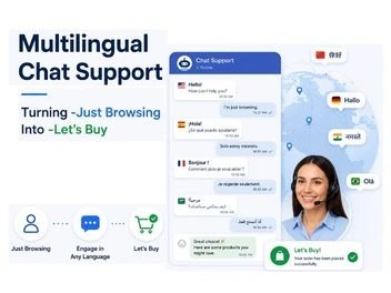 Multilingual Chat Support-Turning -Just Browsing Into -Let’s Buy