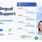 Multilingual Chat Support-Turning -Just Browsing Into -Let’s Buy