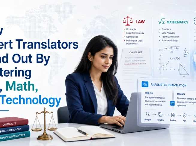 How Expert Translators Stand Out By Mastering Law, Math, and Technology